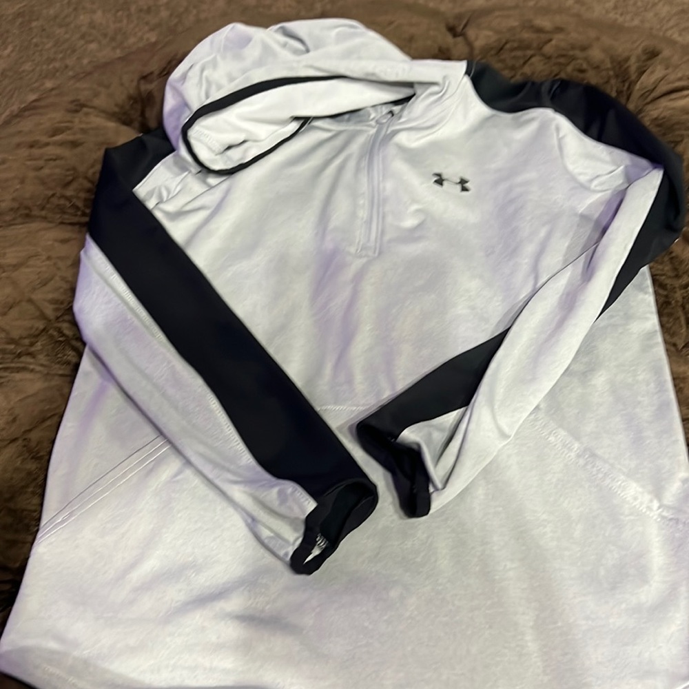 Gray Like New Boys Under Armour 1/4 Zip.
